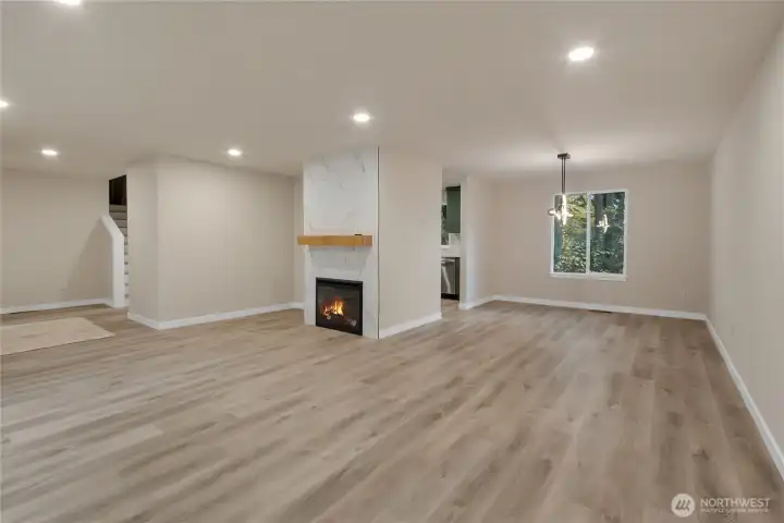Living Area w/ fireplace