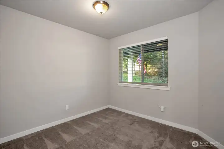 Bedroom #1 looking out to the front yard