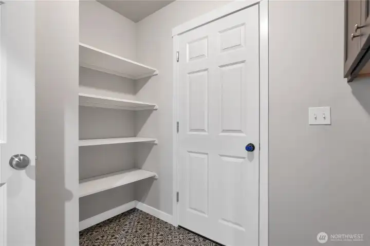 Laundry Room with built-in storage