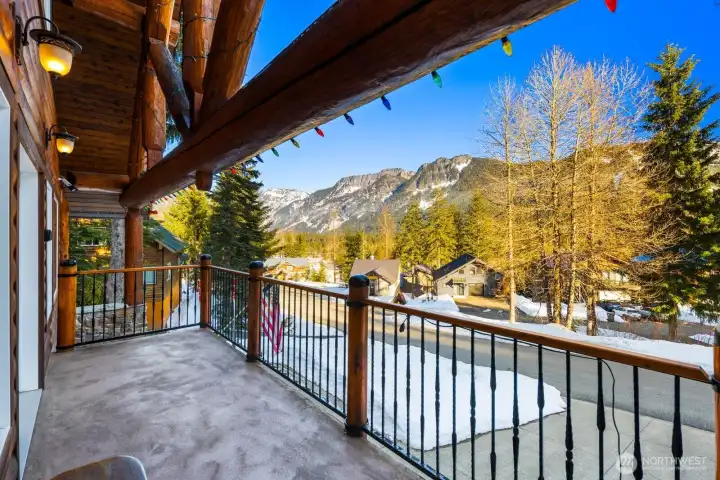 views from balcony/living area