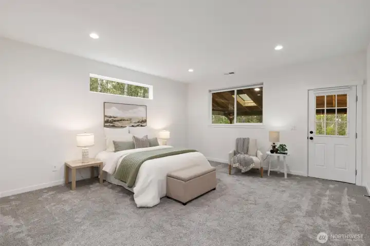 Main floor primary bedroom