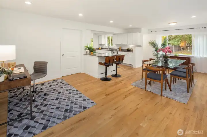 Looking back towards the north wing of the main level; so much livable space!