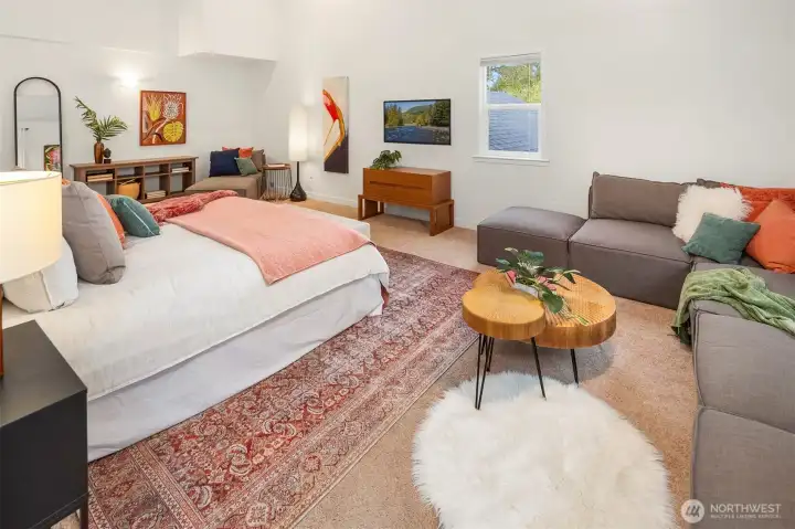 Looking from where your Juliette balcony lives back towards the rest of the room.