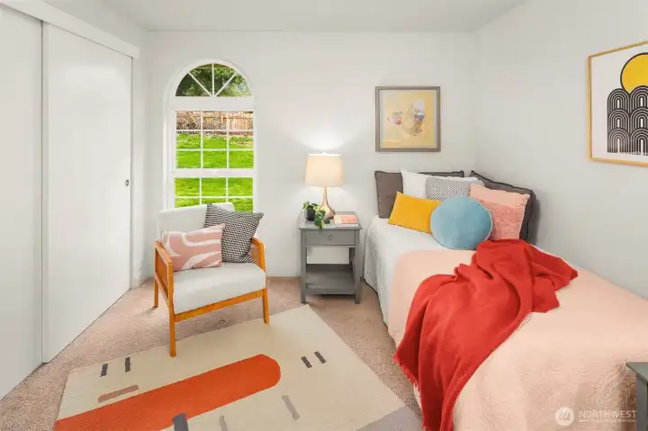 Another angle of the third bedroom, which was used as a lovely home office previously!