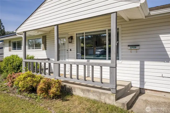 Covered front porch