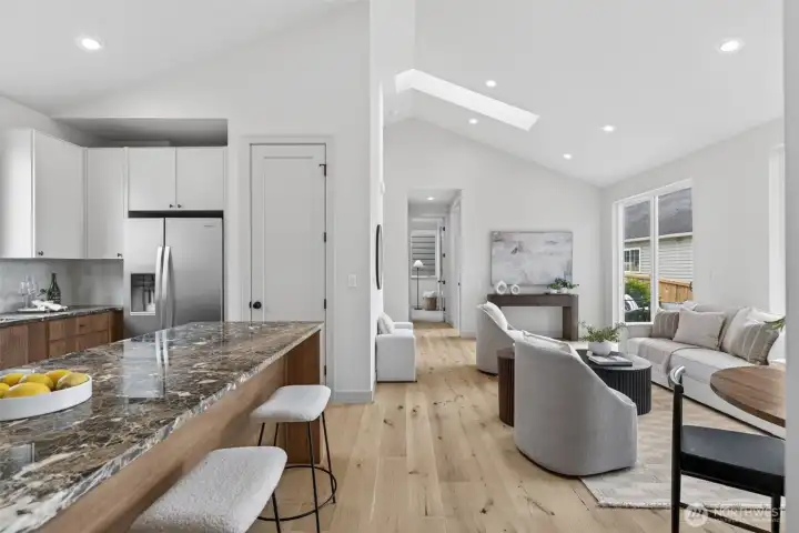This open layout creates a sense of space that lives far beyond its footprint.