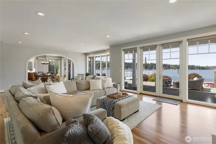 Oversized family room.