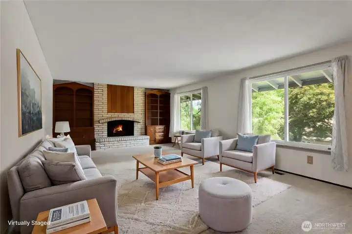 Virtually Staged Living Room