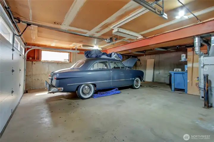 Lots of room for hobbying in the garage!