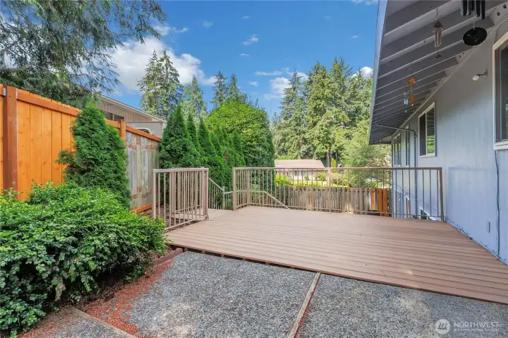 Enjoy your private back yard that's fully fenced!