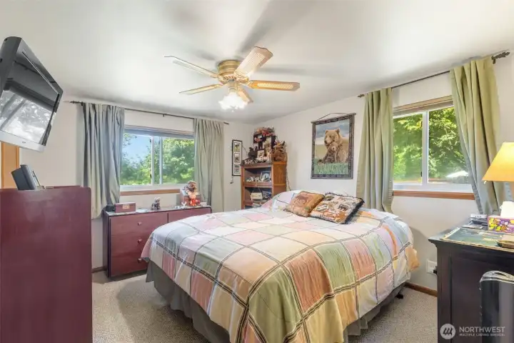 One of three main floor bedrooms. One of three main floor bedrooms.