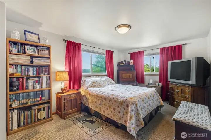 The second main floor bedroom. The second main floor bedroom.