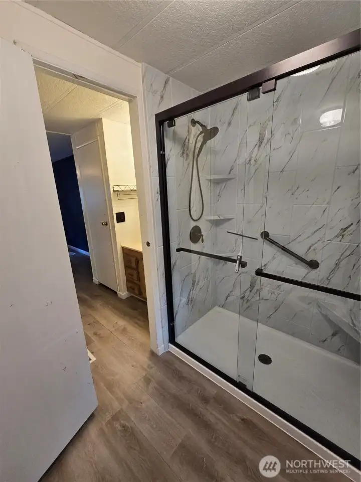 Fully remodeled 3/4 bath attached to primary Fully remodeled 3/4 bath attached to primary