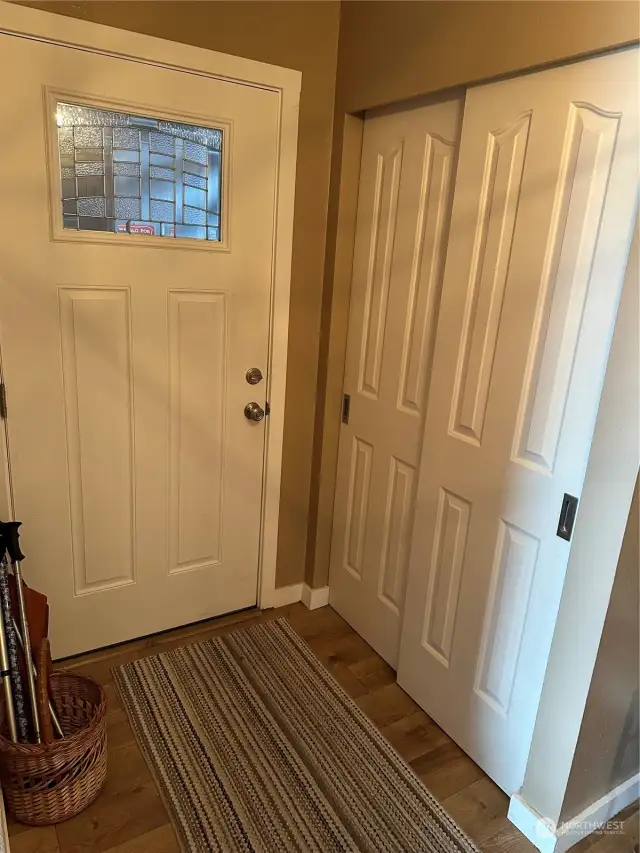 Entry way with large closet