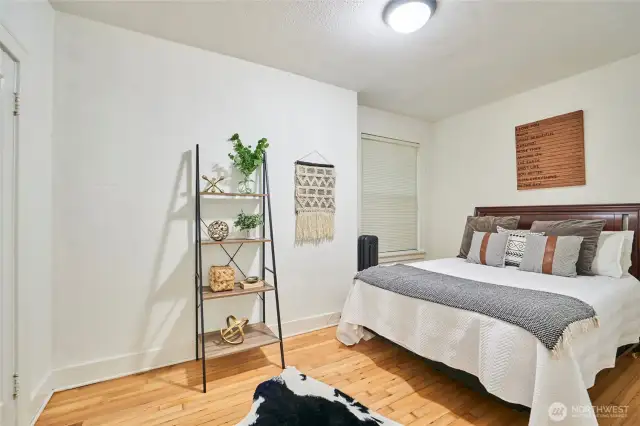 Large bedroom with plenty of closet space.