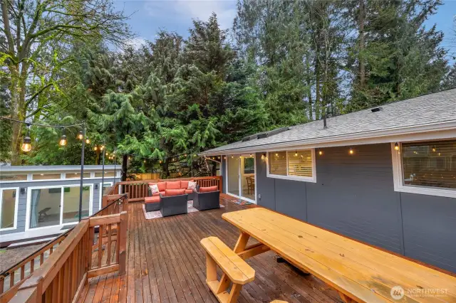 You will love the entertainment sized deck