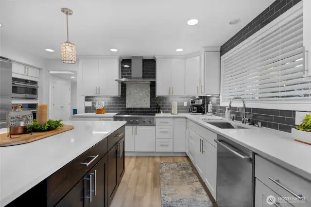 This kitchen is to die for! Open concept to the very large dining area