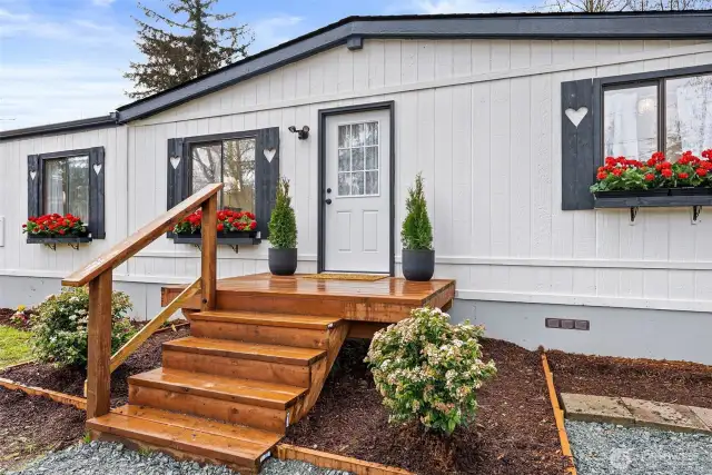 Almost everything is new, including front and back decks
