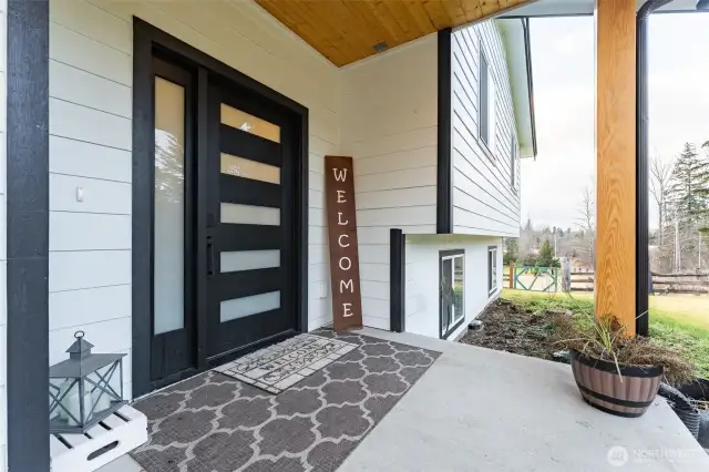 Covered front porch
