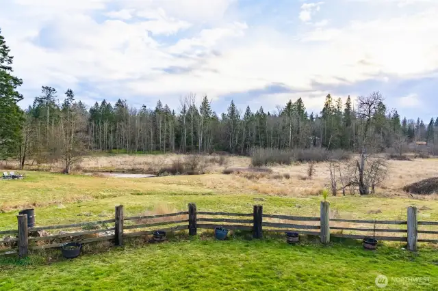 Expansive views. Private setting with few neighbors in the distance