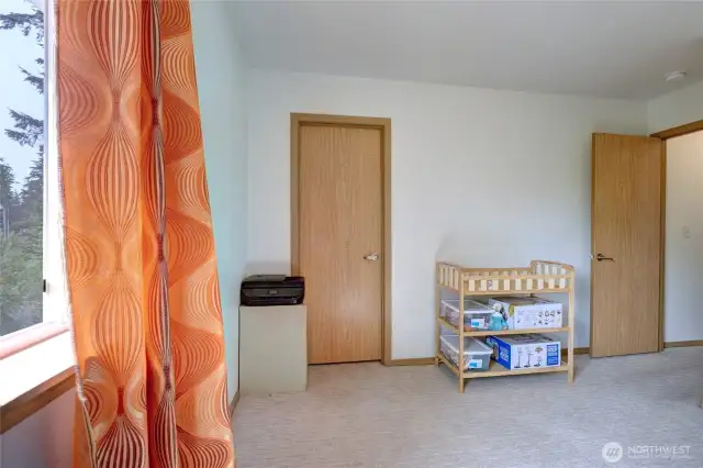 Reverse of bedroom #3. Walk in closet straight ahead.