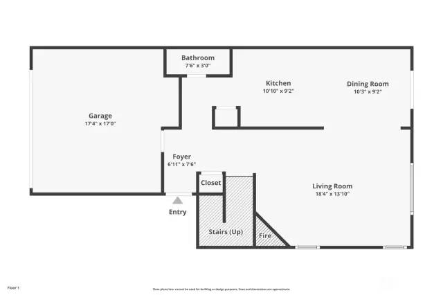 Main floor diagram, so that you can get a feel for where everything is.