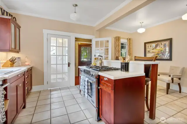 Spacious kitchen.