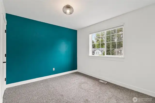 One of four bedrooms upstairs