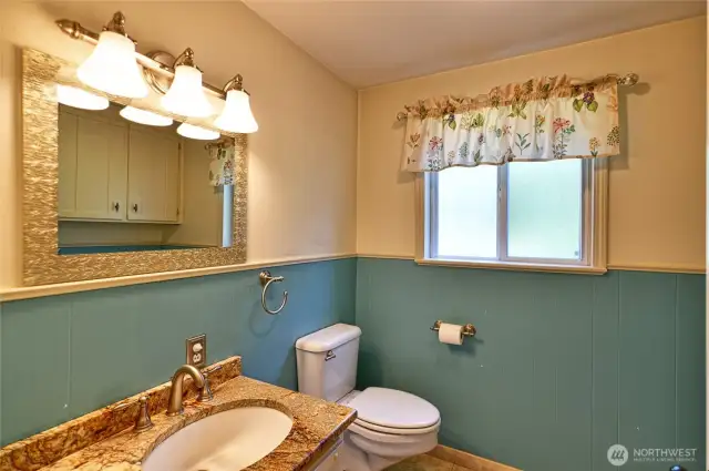 Downstairs half bath
