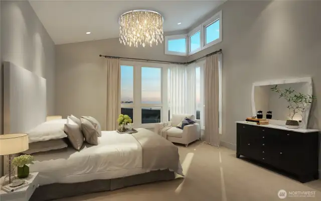 Artist’s rendering of a potential home site. Home not yet built.