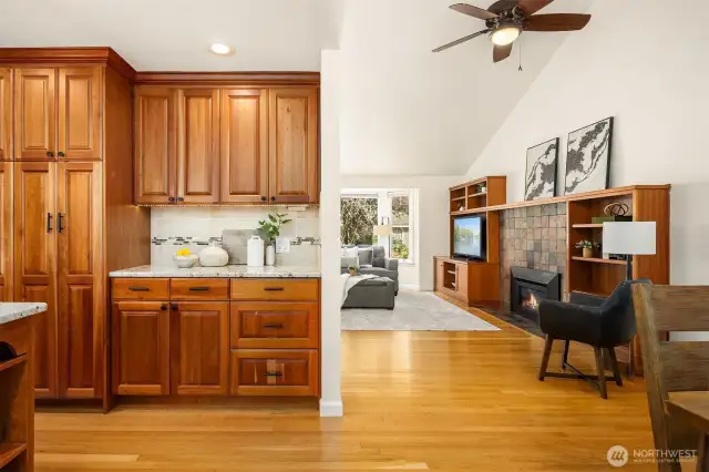 Storage galore in this well appointed kitchen