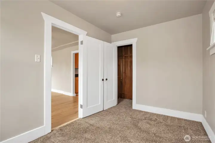 Primary bedroom facing the front.