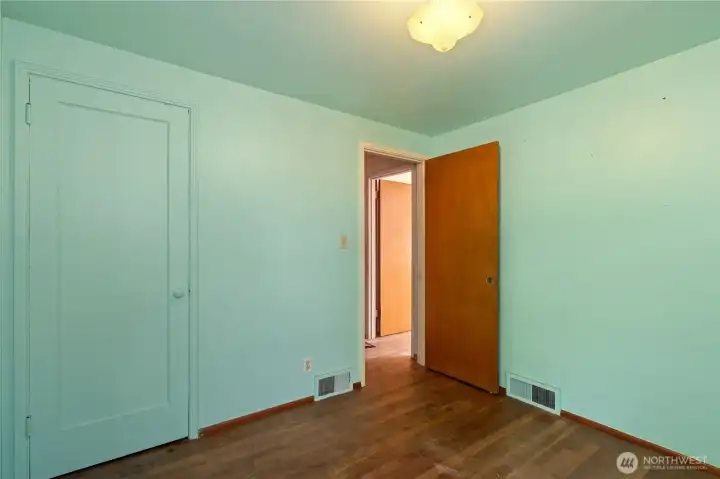 Another view of Bedroom #3 looking out to the hallway.