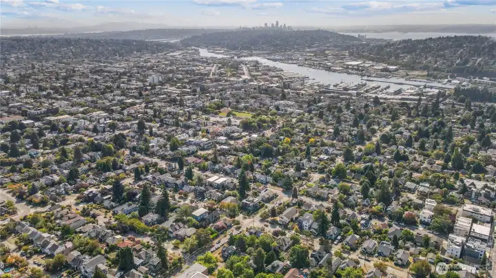 Easy commute into Downtown Seattle and South Lake Union in the distance.