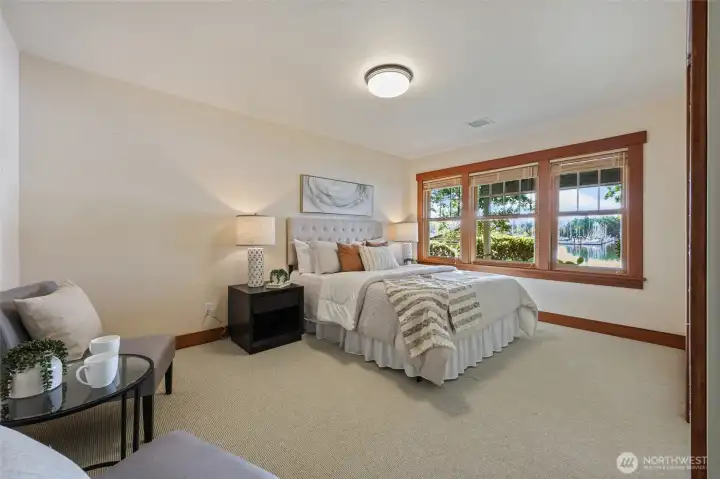 Bedroom #1 with stunning views of the water.