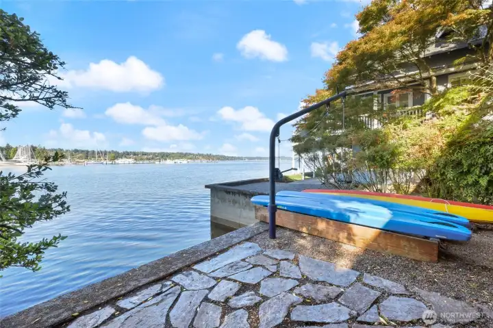 Launch your kayak or paddle board right from the back yard with this handy launcher.