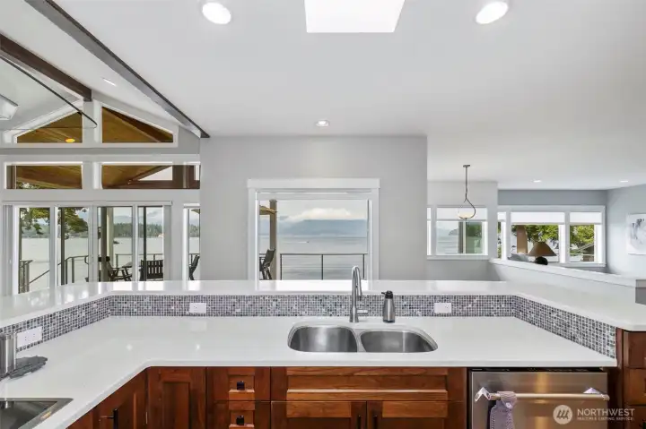 Cooking with a view.