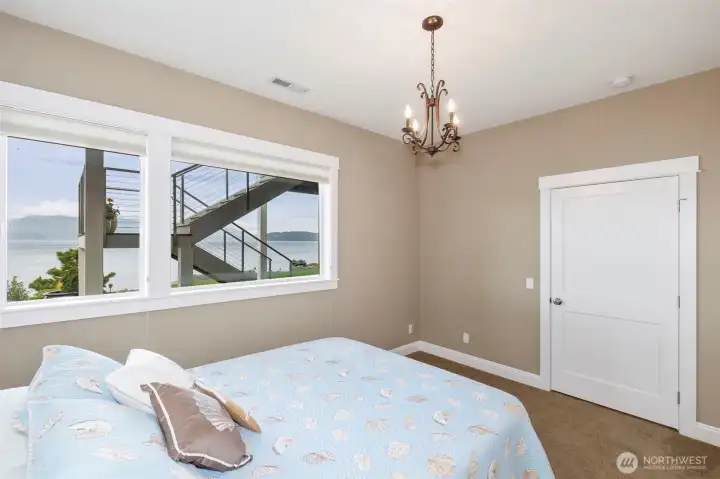 Basement bedroom with….yep, you guessed it, more view.