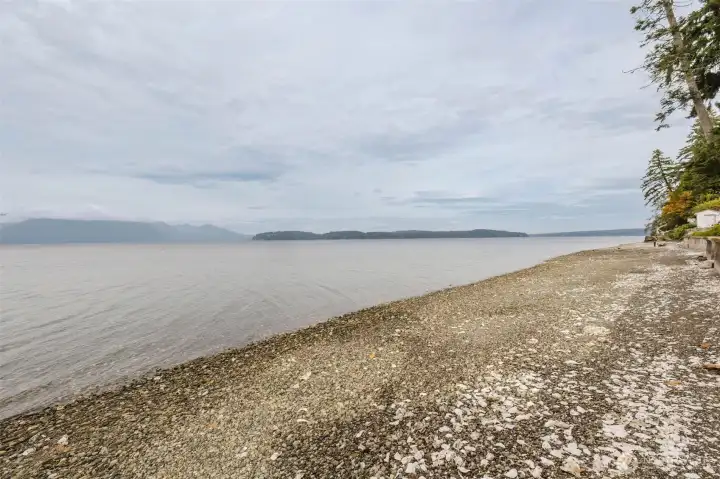 On the shore looking right.