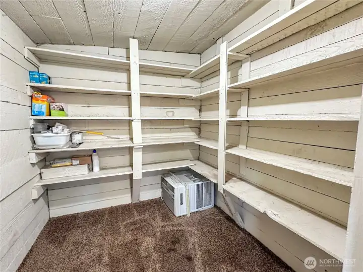 Separate walk-in pantry