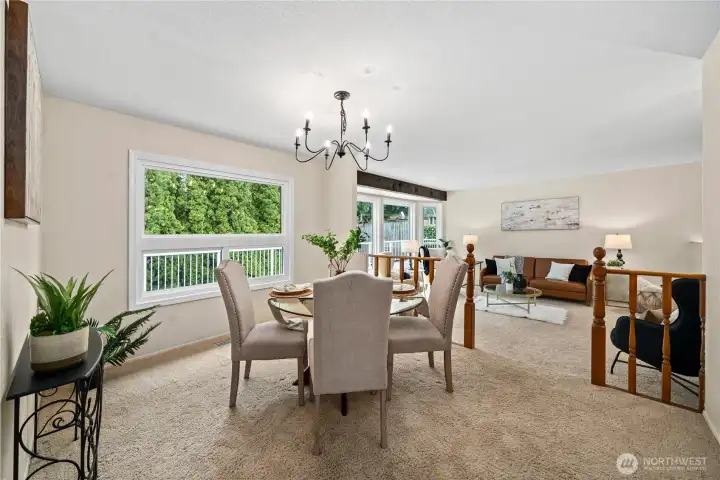 Formal dining is great for sit down dinner or additional space!