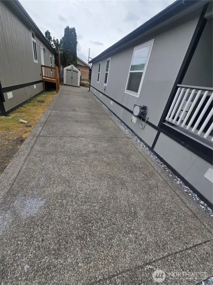 Cement pad added over $10,000 in cost