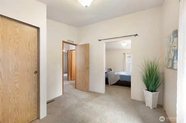 Hallway to 3 bedrooms.