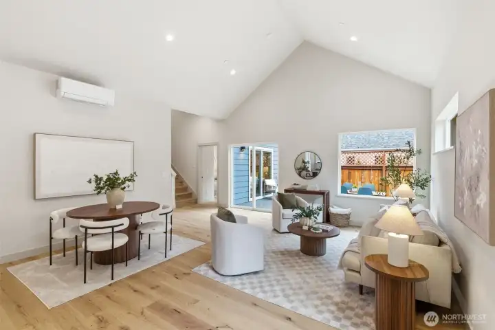 Vaulted Ceilings. Great Room.
