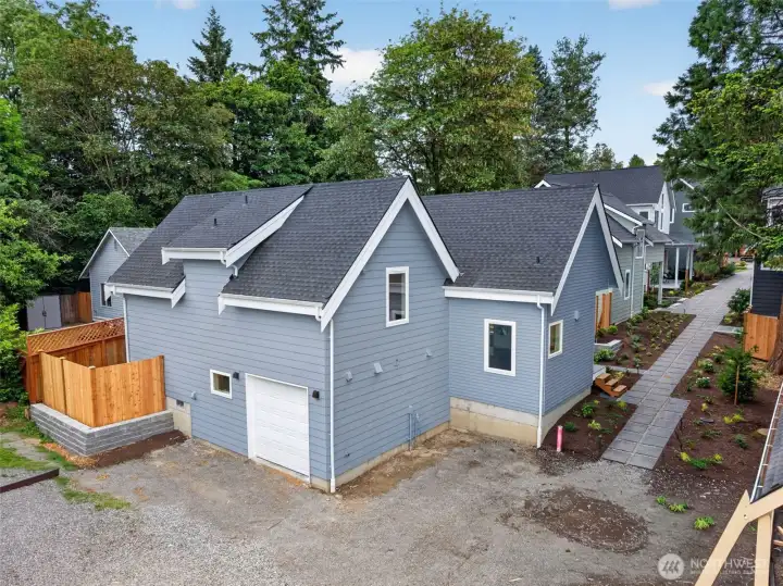 Direct alley access for convenience and the one car garage