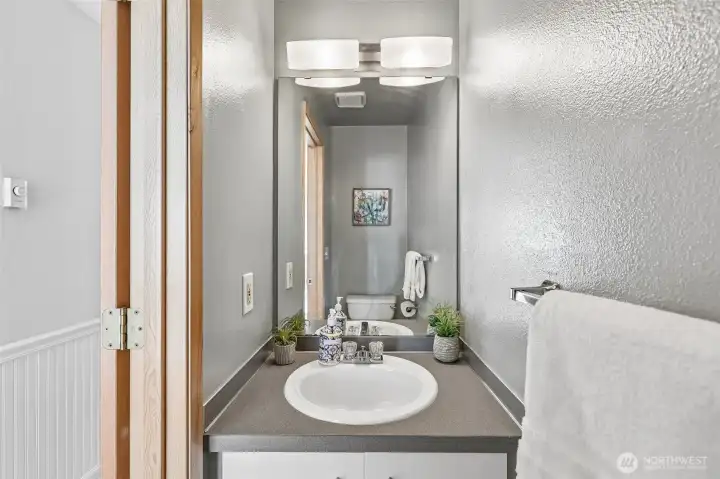Powder Room bathroom on main floor