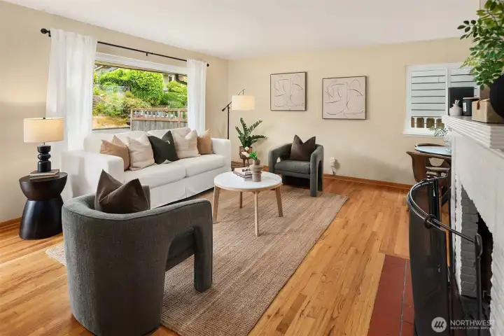 Freshly painted throughout this home is clean and fresh.