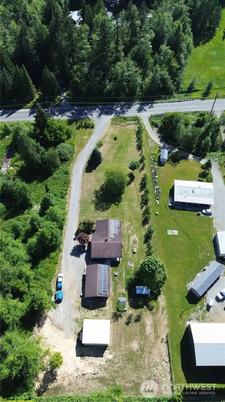 Aerial view of property. 1.27acre rectangle. Aerial view of property. 1.27acre rectangle.
