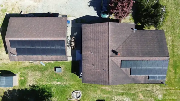 38 Solar panels total on home and shop 38 Solar panels total on home and shop
