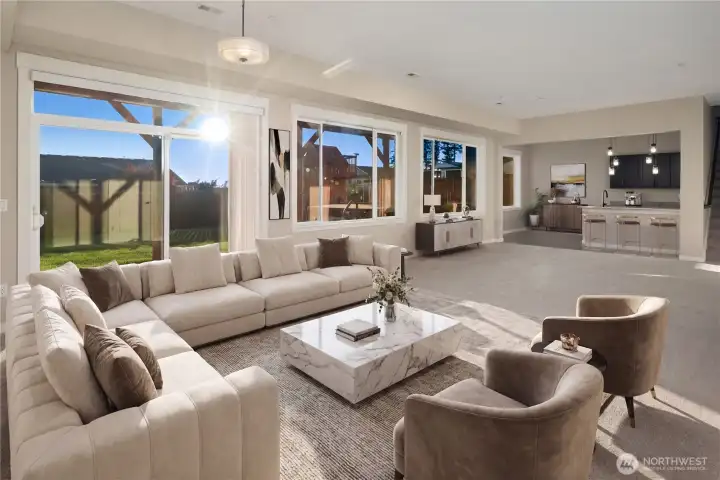 Lower Level with Guest Suite and Kitchen